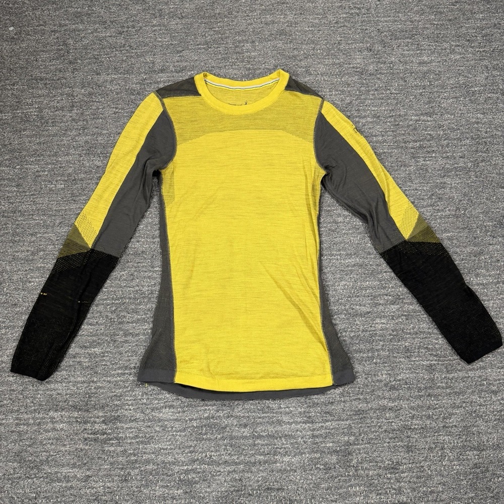 Smartwool Intraknit 200 Shirt Mens Small Wool Long Sleeve Base Layer Top Hike - Picture 1 of 13